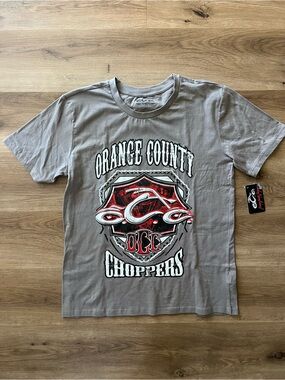 Orange County Choppers Mens Grey Tee